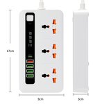 Universal Power Outlet Manufacturer - PD20W QC3.0 Charger Surge Protector Power Strip with USB 4 Outlet Power Socket Type-C Extension Socket