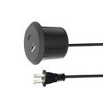 Recessed Mount Desk Power Socket Manufacturer - Dual USB Charger for Sofa Table Desktop USB Power Grommet