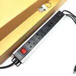 Customize Smart Aluminum Alloy Power Strip Manufacturer - 3 UK Power Rack Mount PDU Power Distribution Unit Socket with USB-C Data Port