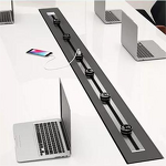 Universal Multi Smart Office Desk Power Rail Manufacturer - Ali Hot Track System Electric Socket Electric Power Track Socket