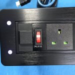 Matt Black Aluminum Alloy Electrical Socket Manufacturer - Rotary Motorized Tabletop Flip Up Furniture Socket