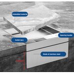 Stainless Steel Floor Socket Box Manufacturer - Marble Model Concealed Pop-up Electrical Socket Outlet Grounding Socket