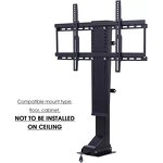 32-65" Motorized TV Carts Manufacturer - TV Trolley Swivel Electric Lift LCD Mobile TV Bracket Monitor for Home Office Use