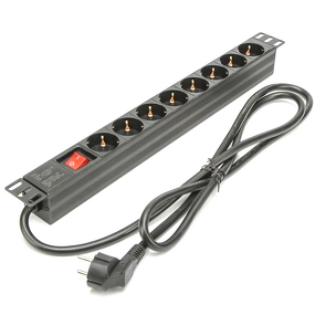 16A EU 8 Way Rack Mount PDU Socket Manufacturer - Aluminum Alloy British Power Distribution PDU Socket for Cabinets