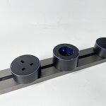 Power Track Electrical Power Socket Manufacturer - Removable Power Track Railing Tabletop 16A CE Charging Blue Shark