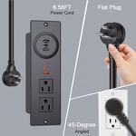 Office Furniture US Power Outlet Strip Manufacturer - USB-C Fast Wireless Charging Recessed Desk Power Socket for Sofa Table Cabinet