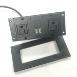 US Power Desk Mounted Electrical Socket Manufacturer - Outlet Flush Mount with USB Type-C Recessed Desk Power Socket Tabletop Socket