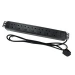 PDU Power Strip Universal Rack Special Socket Manufacturer - All Bronze 13A 7 Units 19inch 1.5U Aluminum Enclosure UK Outlet