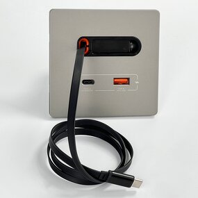 Universal USB Panel Wall Socket Manufacturer - Telescopic Charging Line PD20W Type-C Mobile Phone Charging Power Socket