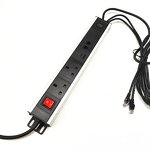 Customize Smart Aluminum Alloy Power Strip Manufacturer - 3 UK Power Rack Mount PDU Power Distribution Unit Socket with USB-C Data Port