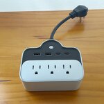 US Plug 65W Fast Charging Power Strip Manufacturer - Extension Cable Travel Adapter Switch 3 AC Outlets 125V Rated Voltage 15A Rated ABS NFC