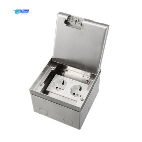 Stainless Steel Floor Socket Box Manufacturer - Marble Model Concealed Pop-up Electrical Socket Outlet Grounding Socket