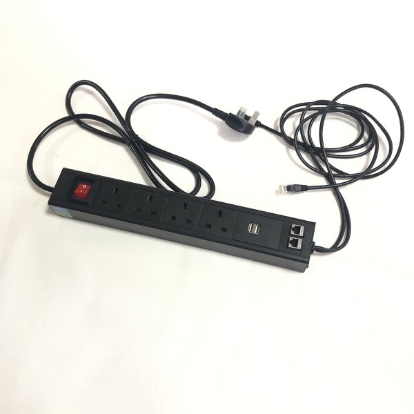 Smart PDU UK Socket Strip Manufacturer - High Temperature Resistance Fireproof Power Distribution Equipment Network USB Power Any Plug BST-US6C