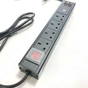 Internet Standard Socket Power Outlet Manufacturer - 2022 Power Unit Strip Rack UK Mounted ABS 19 Inch Desktop Power Socket