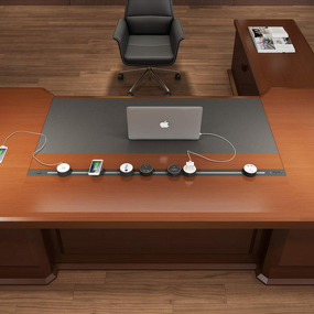 Smart Hidden Power and Data Electric Railing Tack System Socket Manufacturer - Conference Table Office Desk Kitchen Hotel Wall Universal 16A