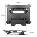 Heavy Duty Aluminum Alloy Table Stand Manufacturer - Adjustable Laptop Holder Portable Tablet Holder Compatible with All Laptop 10 14 15.6 17