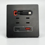 Multifunctional Desktop Power Wall Panel Manufacturer - 20W Type-C Fast Charging Socket USB Socket with Expansion Cable