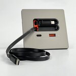 Retractable Desk USB Socket Manufacturer - Hot Style PD20W Type-C Charging Cable ABS Material Wall Outlet