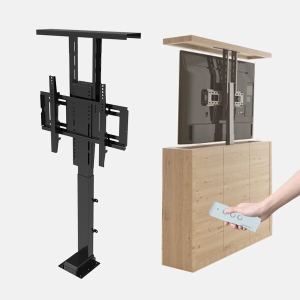 Hidden TV Lift Cabinet Manufacturer - Electrically Height-Adjustable TV Bracket for 32-70 Inches TV with Remote Control