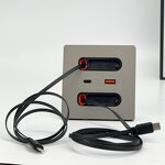 Universal Smart Charging Socket Manufacturer - PD20W Type-C and Retractable Cable for Mobile Devices