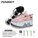Roller Skates Manufacturer - Retractable Four-Wheel Outdoor Switchable Modes for Girls