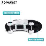 Roller Skates Manufacturer - Unisex 4-Wheel Outdoor Automatic Retractable PVC Lightweight
