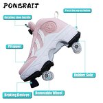 Roller Skates Manufacturer - Automatic Telescopic Four-Wheeled Deformed Design PU Insole