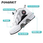 Roller Skates Manufacturer - Women's Professional 4-Wheel LED Detachable New Leather Wheels
