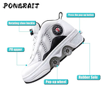 Roller Skates Manufacturer - Unisex 4-Wheel Outdoor Automatic Retractable PVC Lightweight