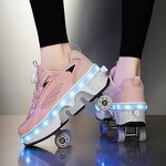 Roller Skates Manufacturer - Retractable Four-Wheel Outdoor Switchable Modes for Girls