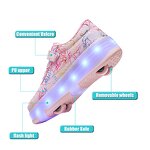 Roller Skates Manufacturer - Women's 4-Wheel Sneakers with Detachable LED Flashing Wheels