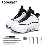 Roller Skates Manufacturer - Unisex Automatic Retractable 4-Wheel ABEC-7 Bearings Dual-Purpose
