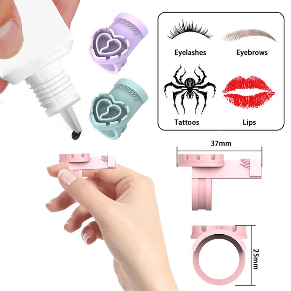 Eyelash Glue Holder Supplier - Wholesale Silicone Heart Shape