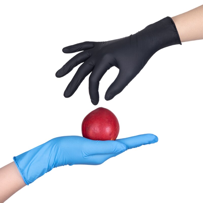 100PCS/Box 4Mil Blue Disposable Nitrile Gloves Manufacturer - Powder Free Anti-Slip Wholesale Housework Disposable