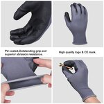 Hot Selling Anti-Slip Work Gloves Manufacturer - Low Price Safety PU Coated Machinery Labor Garden Working
