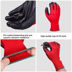 High Quality PU Coat Work Gloves Manufacturer - DMF-Free ESD Touch Screen Knit Polyester Logo Construction Electrical Hand