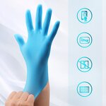 Blue White Black Nitrile Gloves Manufacturer - Cheap Powder Free Food Grade Disposable Wholesale Price 100% Nitrile