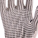 Wholesale Comfortable Anti Slip Work Gloves Manufacturer - Polyester White PVC Dotted Cotton Knitted Safety PVC Dot