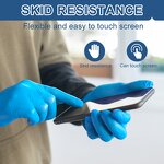100PCS/Box 4Mil Blue Disposable Nitrile Gloves Manufacturer - Powder Free Anti-Slip Wholesale Housework Disposable