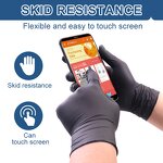 Black Disposable Tattoo Nitrile Gloves Manufacturer - Guantes De Nitrilo Powder Free Heavy Duty Disposable