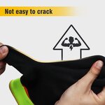 EN388 15g Double Winter Safety Gloves Manufacturer - Black Latex Sandy Coated with Cotton Liner for Working for Polyester Making