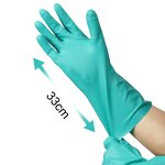 Super Flocklined Reusable Nitrile Gloves Manufacturer - Green Mechanic Safety Work Chemical Resistance Waterproof Industry Garden