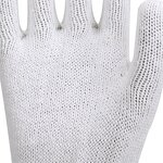 10 Gauge Anti-Slip White Cotton Knitted Safety Work Gloves Manufacturer - XL Size Factory Price Construction Food Dotted Glove