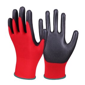 High Quality PU Coat Work Gloves Manufacturer - DMF-Free ESD Touch Screen Knit Polyester Logo Construction Electrical Hand