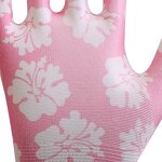 Men's Garden Work Gloves Manufacturer - Polyester PU Coated Thorn Proof Safety with Nylon Lining XL Size