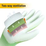 4131X EN388 13G Polyester PU Coated Gloves Manufacturer - Wholesale XL Size Waterproof PU Fabric Garden Work Safety