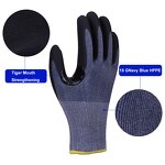 13G HPPE Anti-Cut Safety Gloves Manufacturer - Labor Protection Seaml String Knitted Cotton XL Size Coated with Nitrile and PU