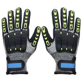 HPPE Anti Impact Nitrile Safety Protective Gloves Manufacturer - Leather Protective TPR Anti Impact Mechanical Hand Gloves