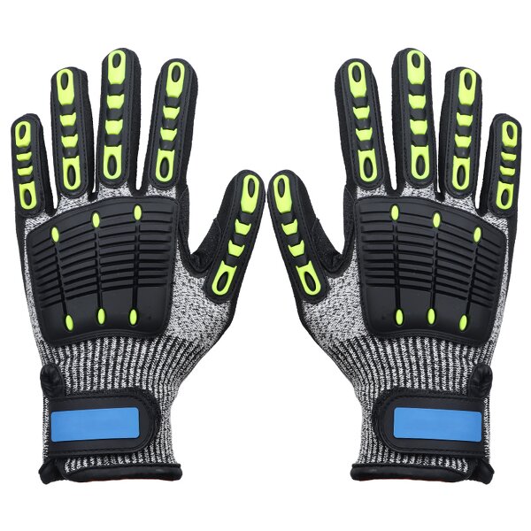 HPPE Anti Impact Nitrile Safety Protective Gloves Manufacturer - Leather Protective TPR Anti Impact Mechanical Hand Gloves