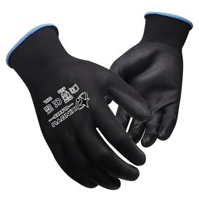 Custom Gloves With Logo Manufacturer - 13 Gauge Polyester PU Coated Mechanic Home Work Safety Protective